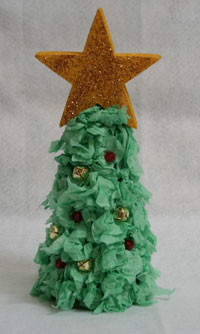 Styrofoam Christmas Tree Craft