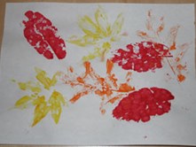 fall leaf print craft