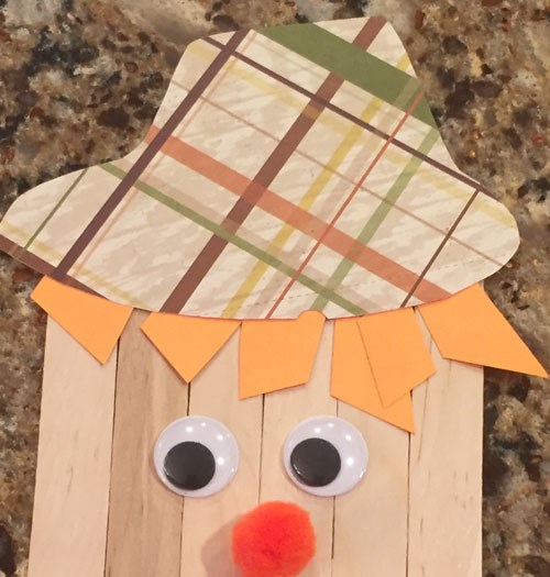 Popsicle Stick Scarecrow Craft for Kids