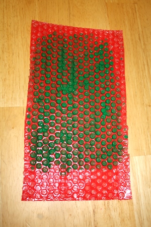 Bubble Wrap Dragon Printing Craft