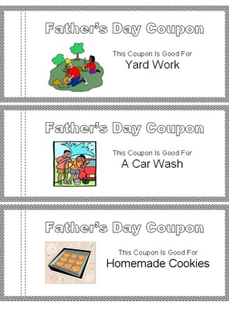 Fathers Day Coupon Book