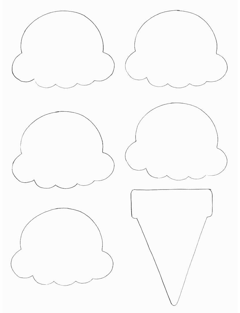 Food Crafts Print your Ice Cream Cone Template All Kids Network