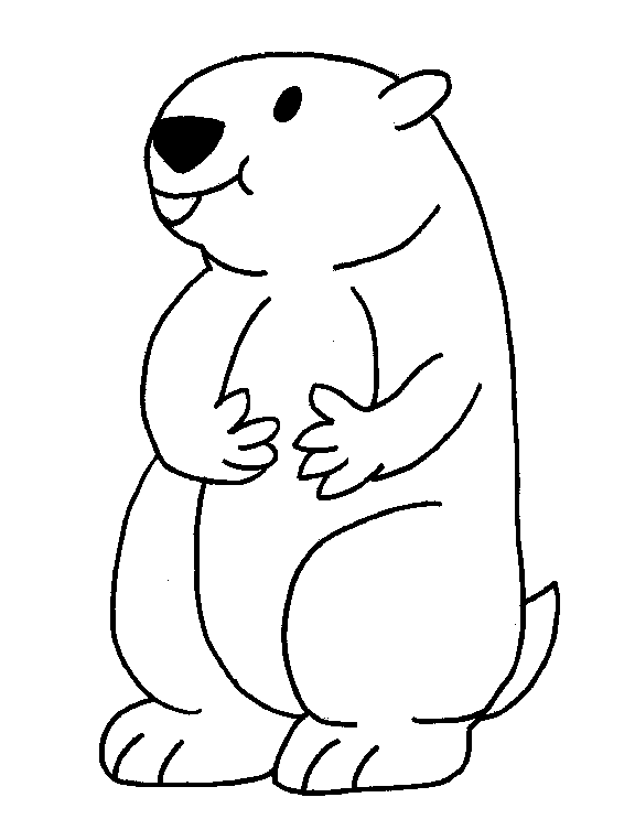 Groundhog Coloring Page All Kids Network