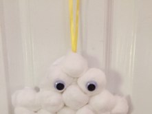 cotton ball ghost craft
