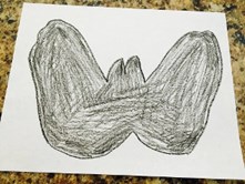 handprint bat craft step 2