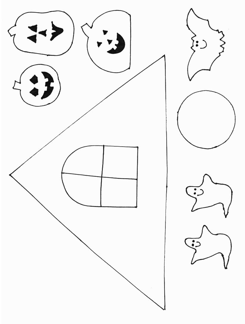 Crafts Print Your Haunted House Template All Kids Network