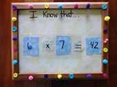 I Know That... Math Facts Dry Erase Board