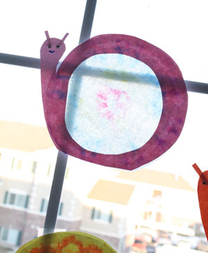 snail sun catcher craft