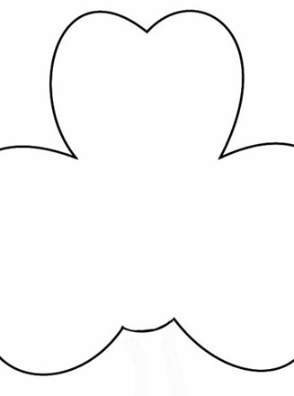 Large Shamrock Template