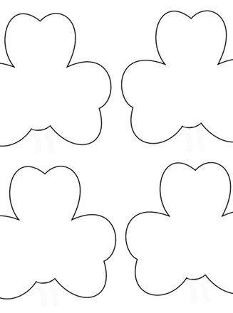 Small Shamrock Template