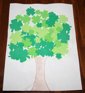 toddler shamrock craft