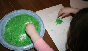 toddler shamrock craft