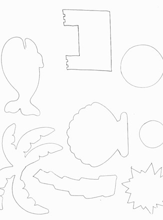Summer Beach Craft Template