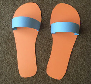 flip flops craft step 3