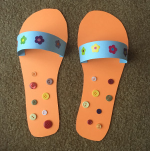 flip flops craft step 5