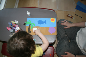 Toddler Craft — Beach Scene – Being the Carruths