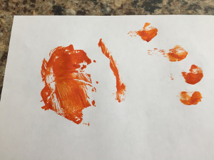 handprint fish craft step 2