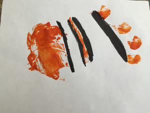 handprint fish craft step stripes