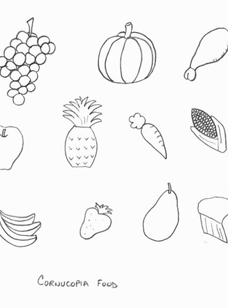 Cornucopia Food Template
