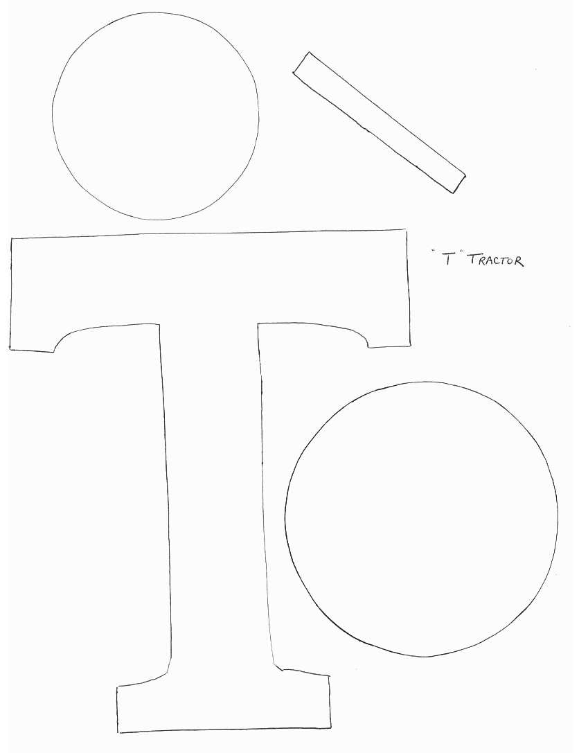 farm crafts print your tractor craft template all kids network