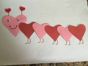 Valentine's Day Heart Caterpillar Craft For Kids  Valentine day crafts,  Valentines for kids, Preschool valentines