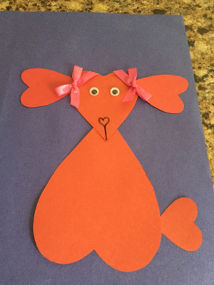 valentine puppy craft