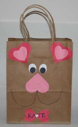 Bear Valentine Bag Craft