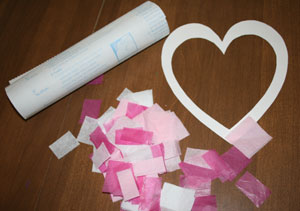 Valentine S Day Tissue Paper Heart Craft All Kids Network