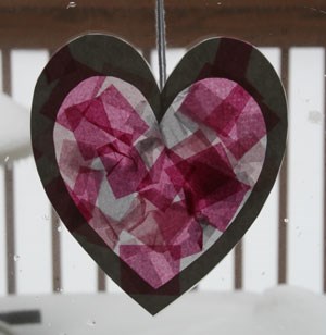 Tissue Paper Heart for Any Occasion - And Then Home