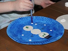 snow globe craft step 4