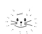 halloween reading worksheets for kindergarten Cat Dot to Dot