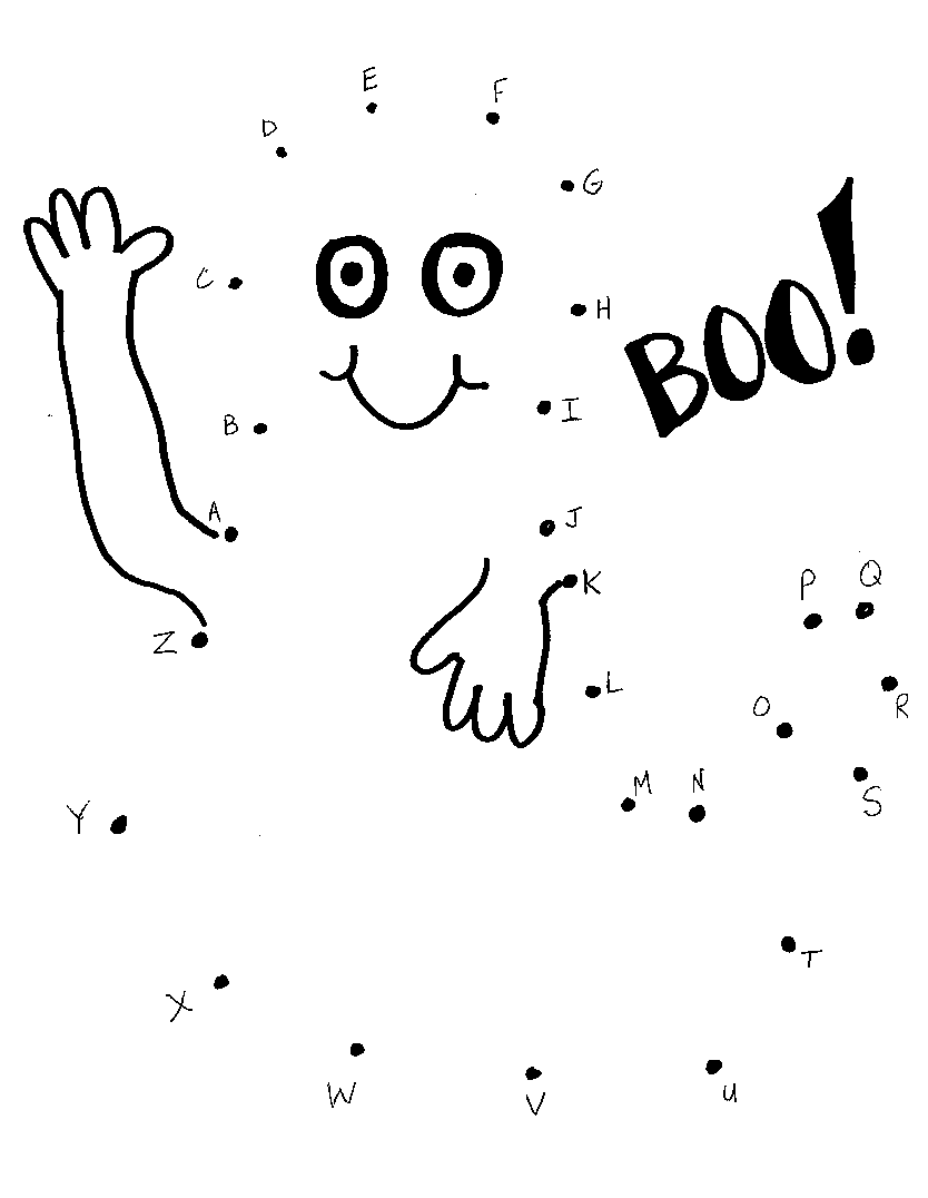 7300 Halloween Abc Coloring Pages Pictures