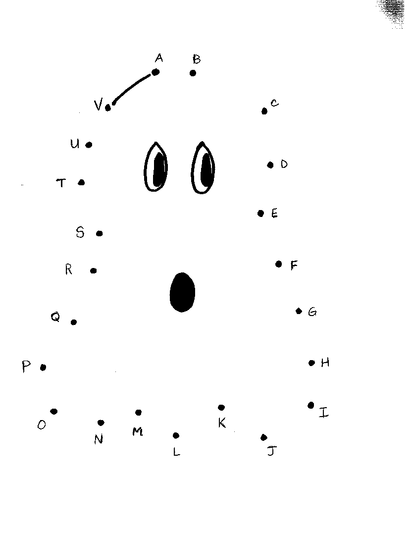 ghost alphabet dot to dot