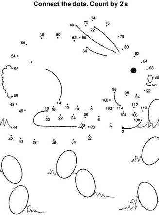 Dot To Dot Bunny Count By Two