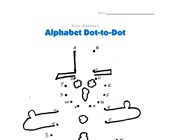worksheet winter activities Snowman Alphabet Dot to Dot