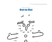 worksheet winter activities Snowman dot to dot