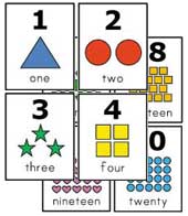 Numbers Alphabets Flash Cards Set Preschool Learning homeschooling 46 cards set. 