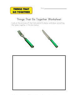 draw go togethers worksheet