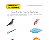 matching things that go together worksheets all kids network