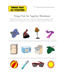 what doesn't go together worksheet