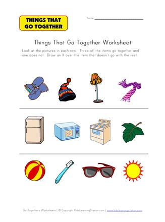 what doesn't go together worksheet