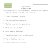 2nd grade adjectives worksheet