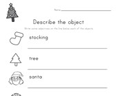 Christmas Adjectives Worksheet
