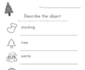 worksheet winter activities Christmas Adjectives Worksheet