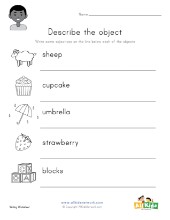 Describe the Object Worksheet 8 | All Kids Network