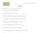 second grade noun worksheets all kids network