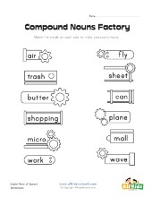 Compound Word Worksheets | All Kids Network
