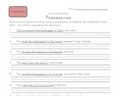 possessive noun worksheets all kids network