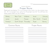 second grade proper noun worksheets all kids network