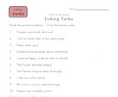 Action Verb And Linking Verb Worksheets